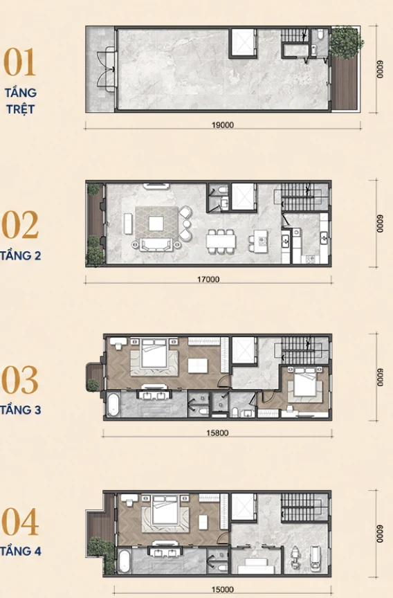 Shophouse View sông 102m2