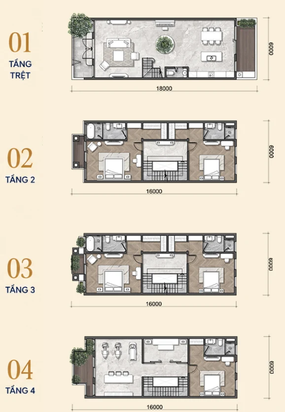 Liền kề góc 96m2