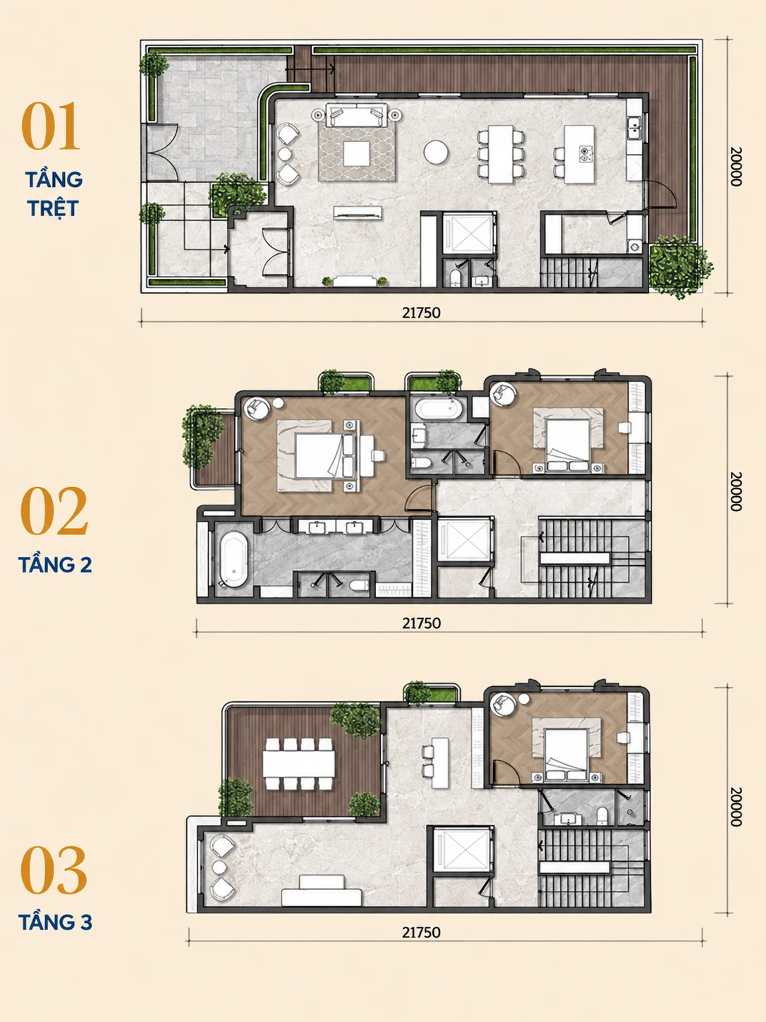 Dinh thự ven sông 435m2