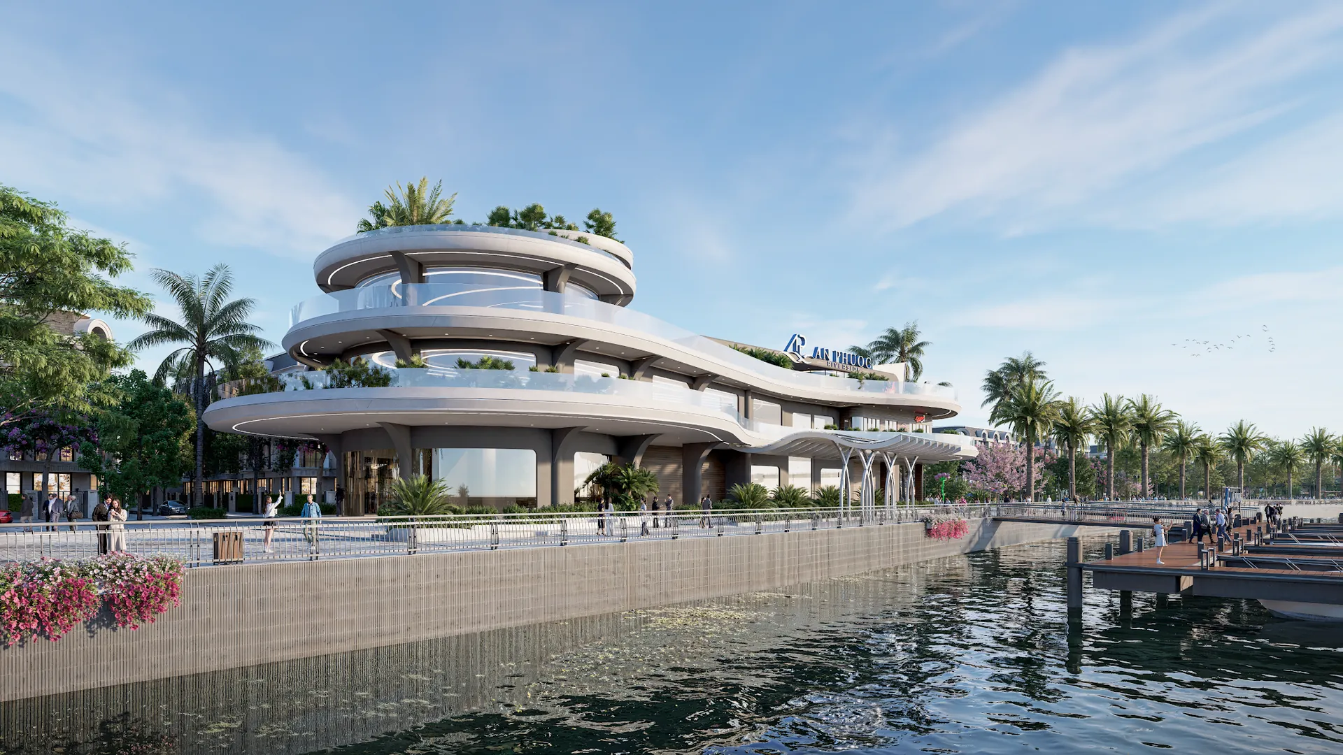 Clubhouse ven sông
