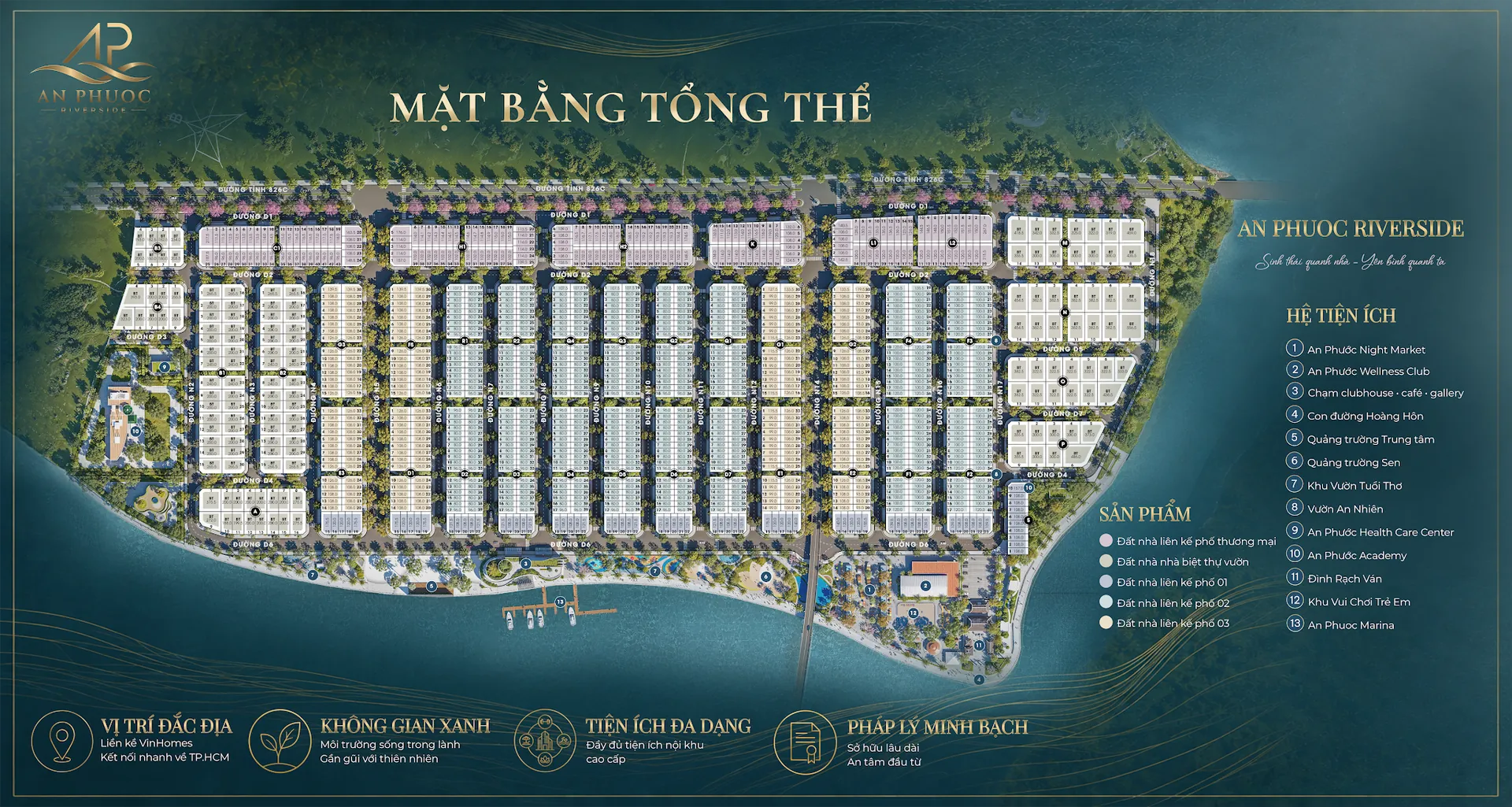 Mặt bằng tổng thể An Phước Riverside